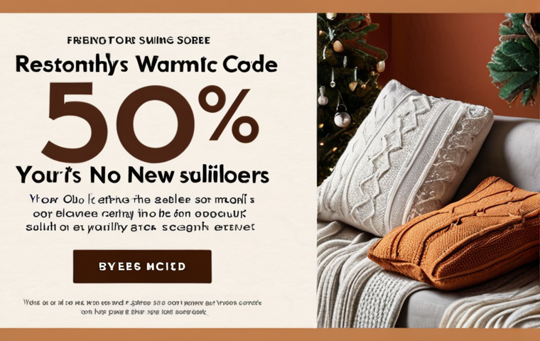 **Prompt:** Warm welcome email series for online store. A friendly email design with the brand's logo, featuring a special discount code for new subscribers and showcasing best-selling products. Emphasis on a cozy, welcoming atmosphere.